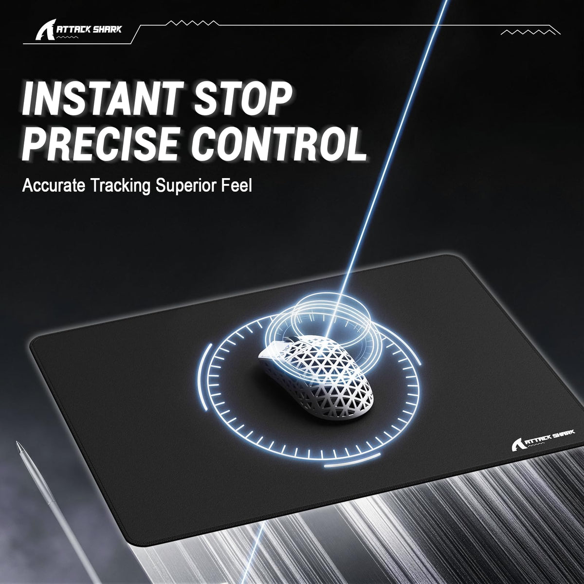 ATTACK SHARK CM02SE Gaming Mouse Pad for Esports Speed Mouse mats for Desk Waterproof Surface