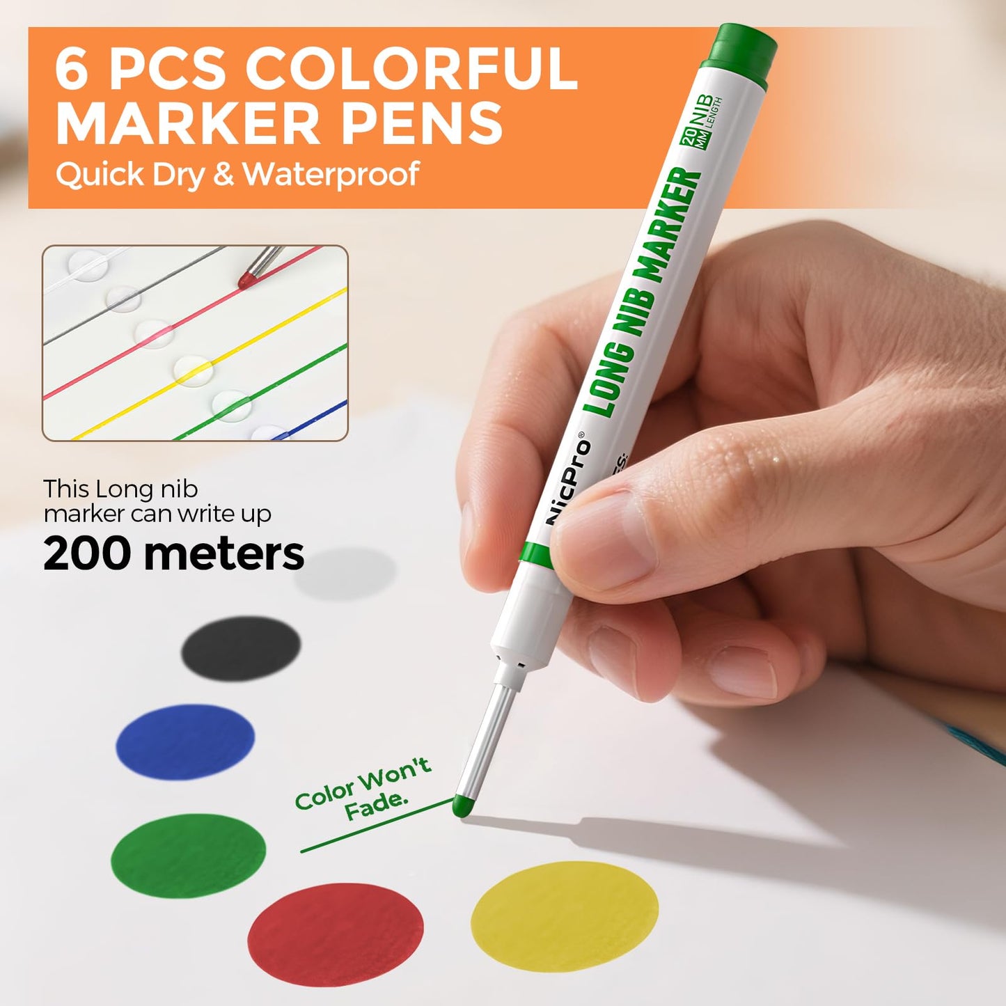 Nicpro 36PCS CP3000 Mechanical Carpenter Pencil Set with Sharpener & Sheath
