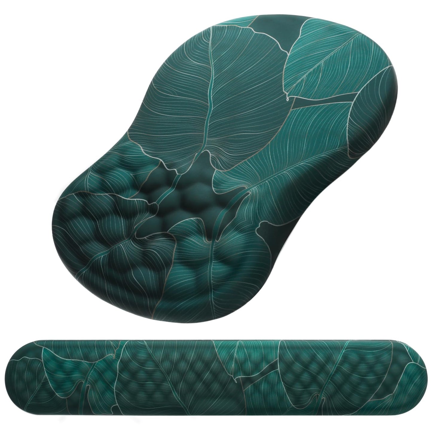 Laokiiy Ergonomic Mouse Pad with Wrist Support and Keyboard Wrist Rest Set