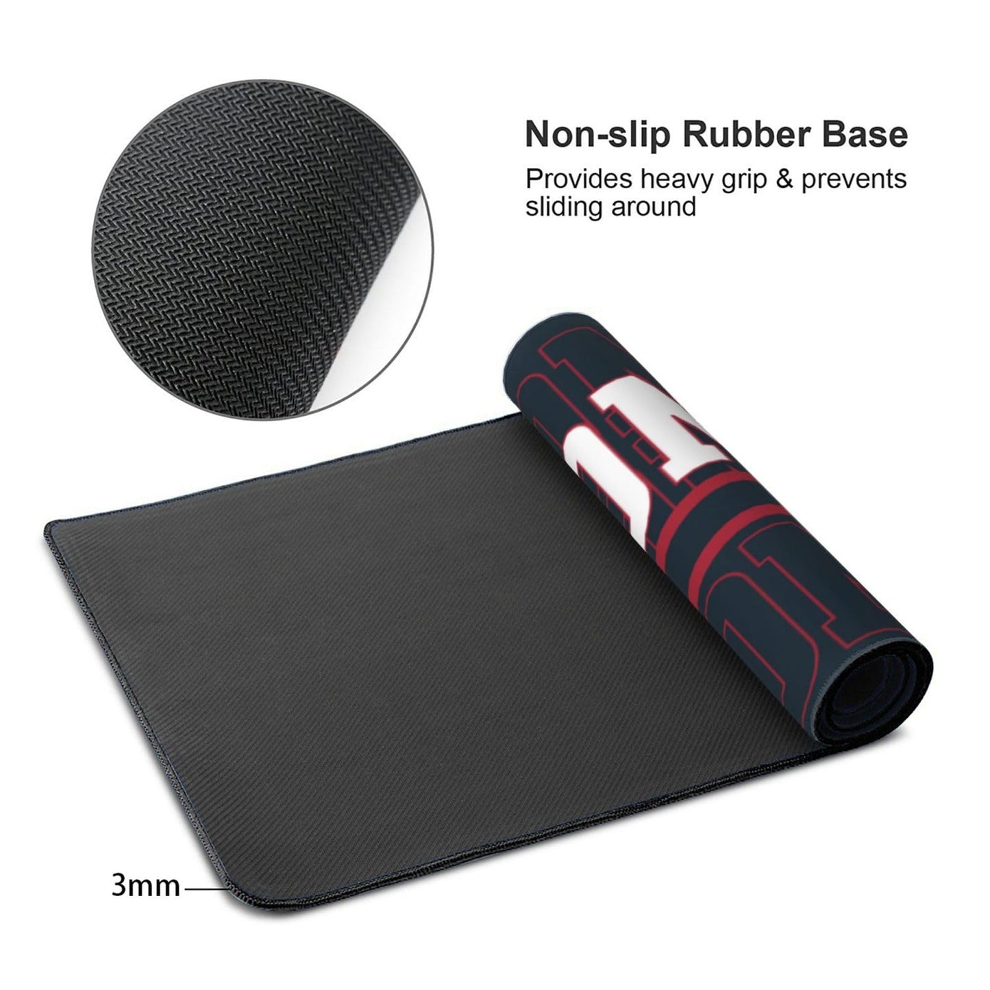ANTKING Houston Mouse Pad Custom Name and Number Desk Pad for Men Women Youth Gifts