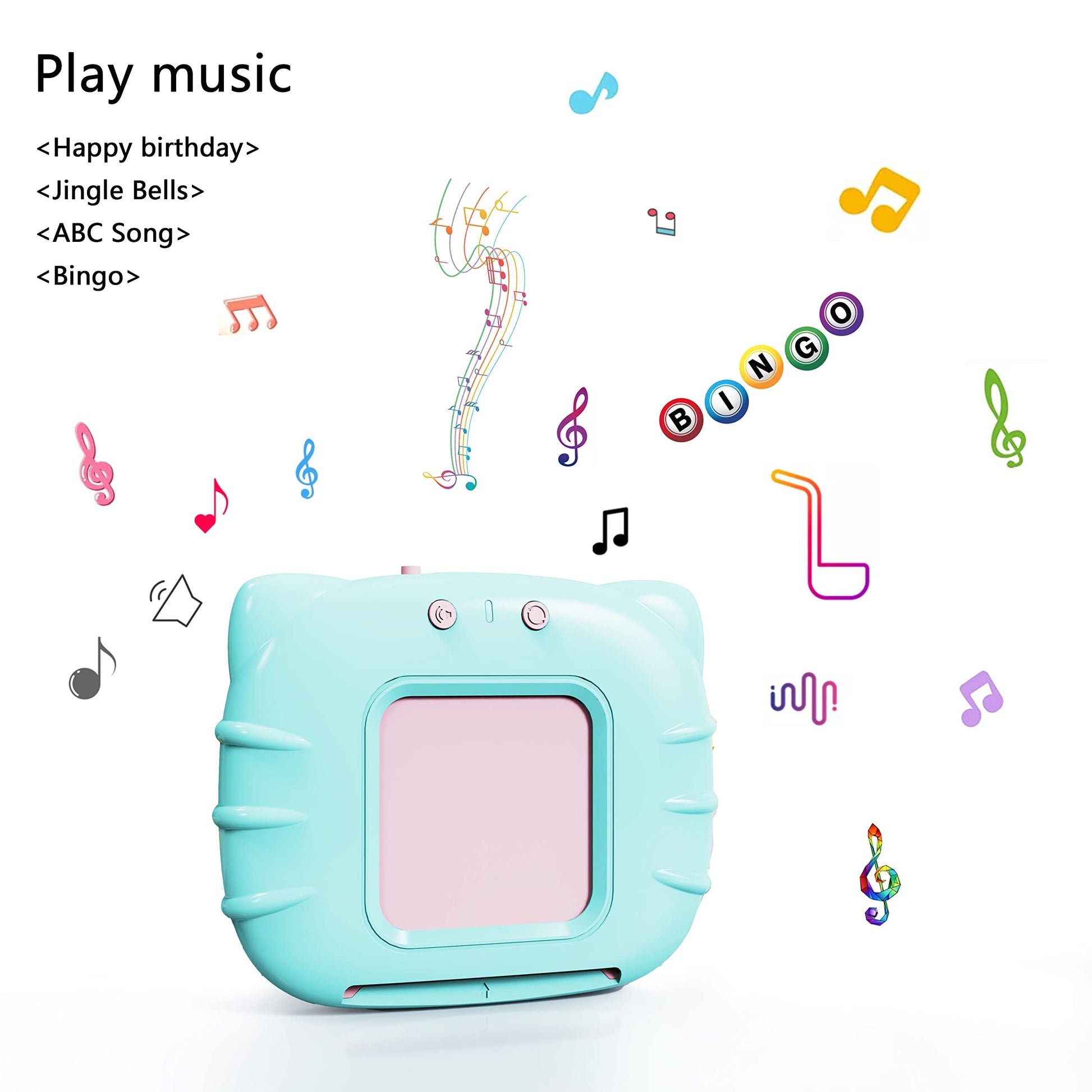 Lapare Audible Educational Toy with Music for Toddlers Age 1 2 3 4 5, 252 Sight Words Flash Cards