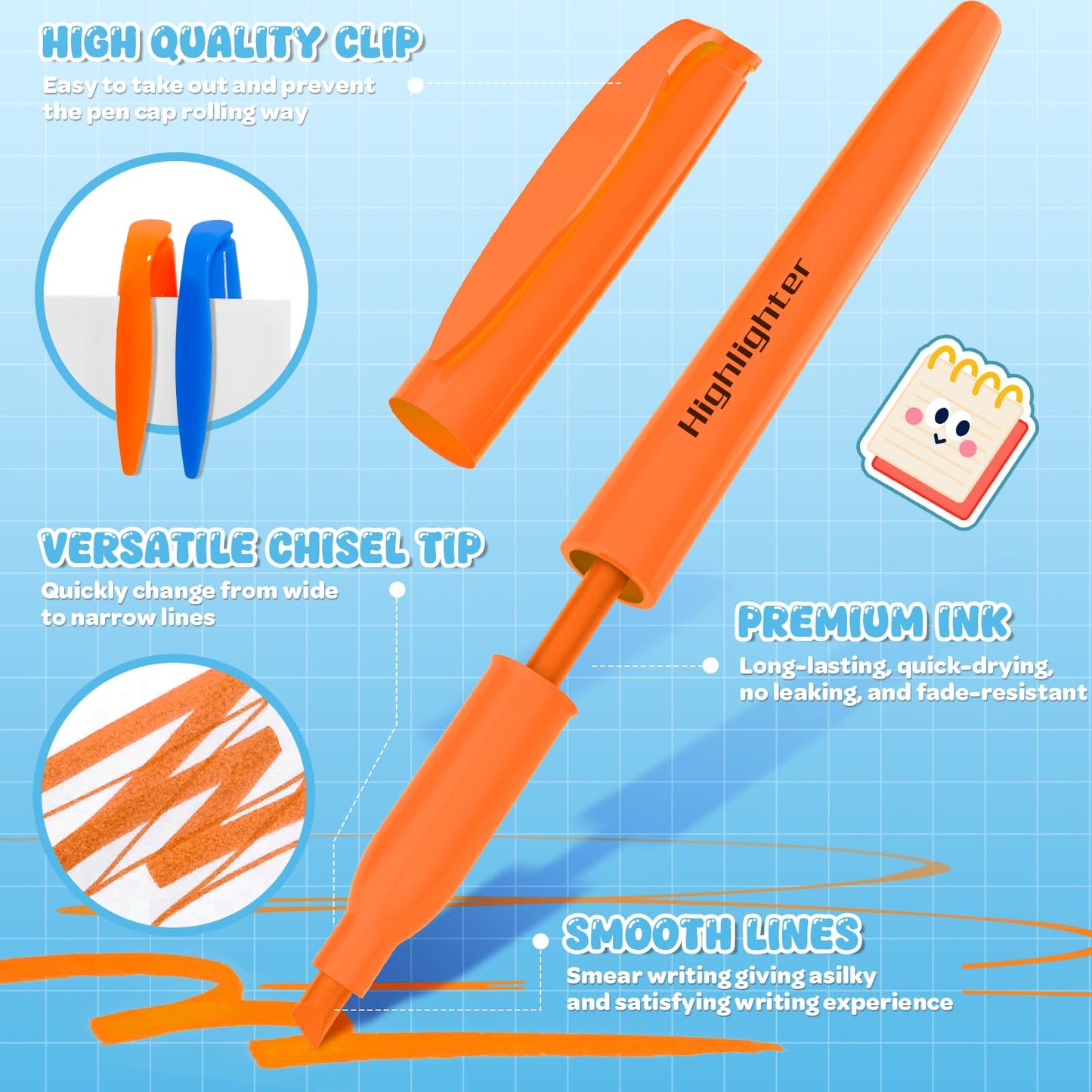 DUONIZAY 192 Count Highlighters Assorted Colors Bulk - 6 Colors Dry-Quickly No Bleed Chisel Tip