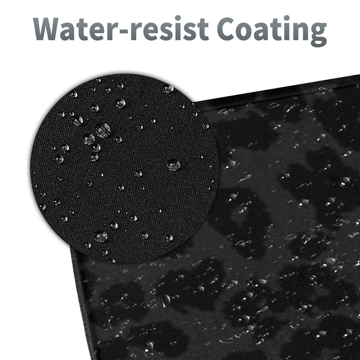 Large Gaming Mouse Pad Plus a Coasters + Cable Clips, Black Leopard Print Extended Mousepad (31.5 x