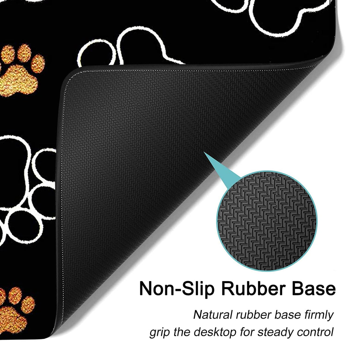 Large Mouse Pad, Extended Office Desk Pad 31.5x11.8in, Ergonomic Memory Foam Mouse Wrist Rest