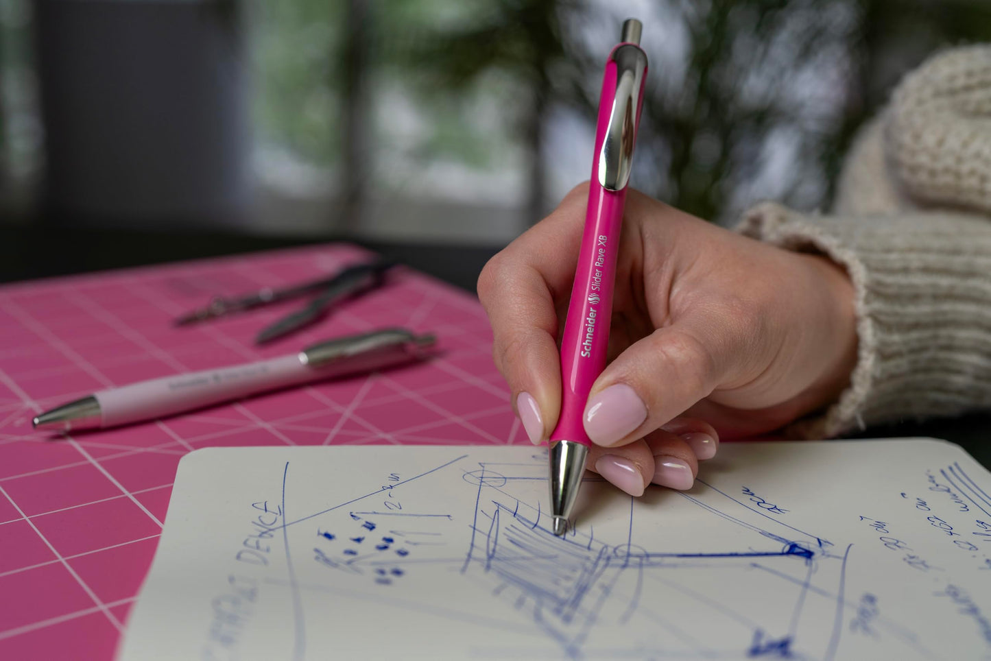 Schneider Slider Rave XB 132554 Ballpoint Pen (Limited Special Edition in Power Pink, Made in