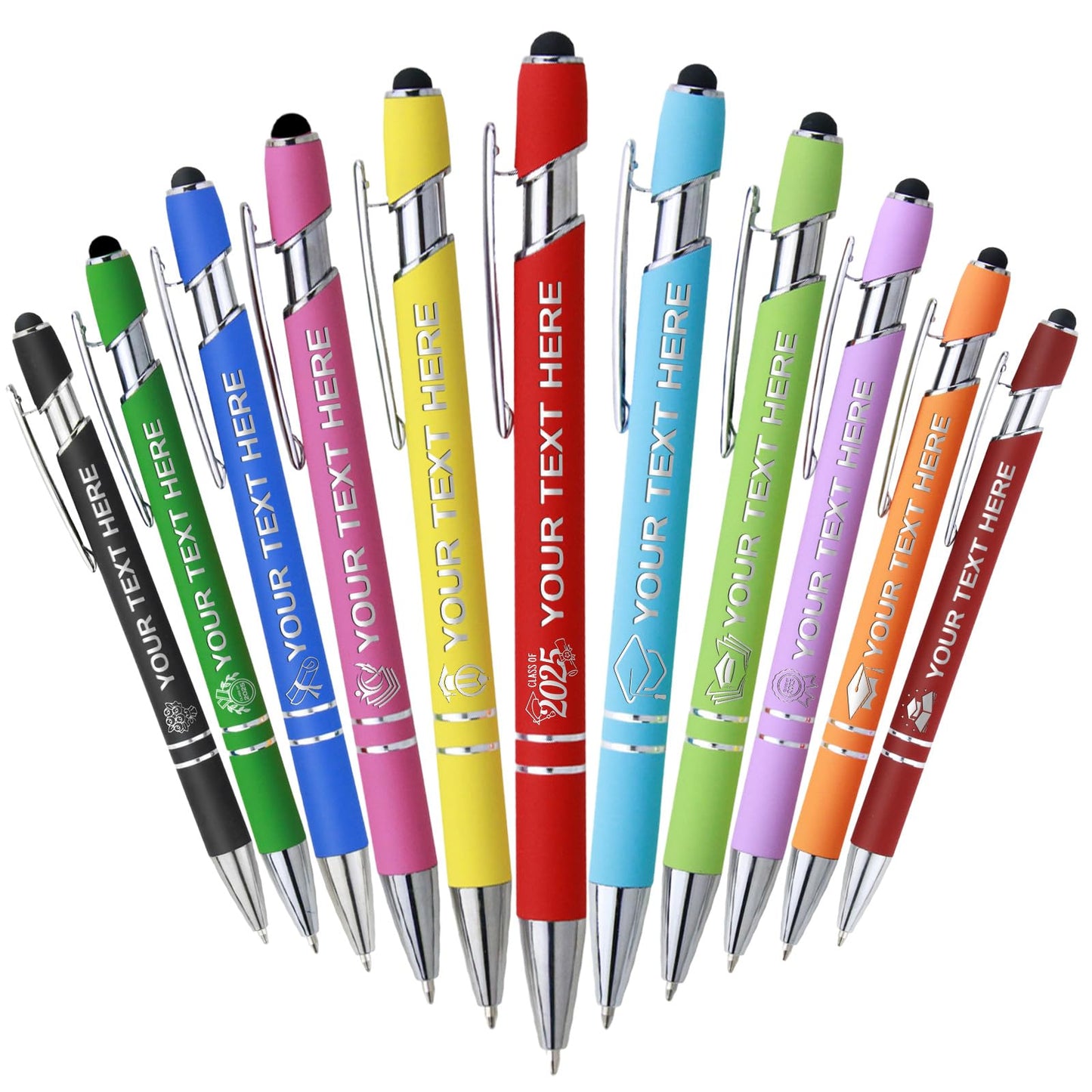 Xnslpww Personalized Pens with Name, Personalized 2025 Graduation Gifts for Her Him Girls Women