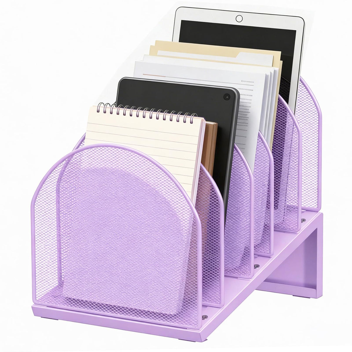 gianotter Desktop File Organizer with 5 Compartments