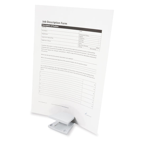 Carl PS-20-W Paper Stand, Document Holder, Clip, Tabletop, White, A4 Compatible, 10 Sheets