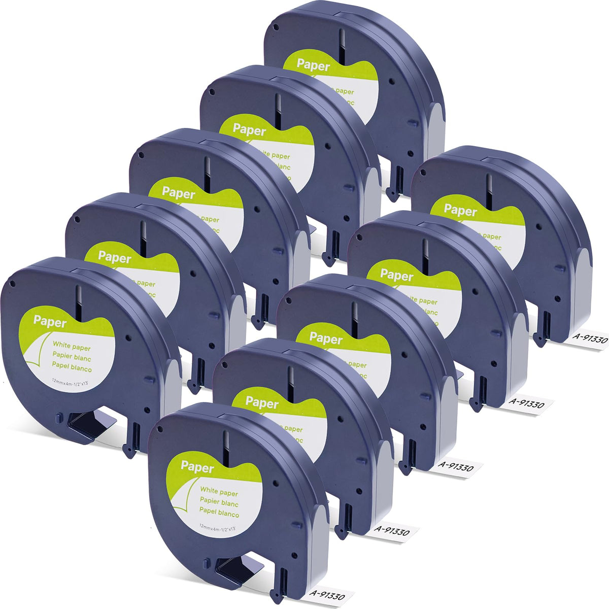 Label Orison Replace for DYMO LetraTag Refills 91330 10697 (S0721510) LT Label Tape Self-Adhesive