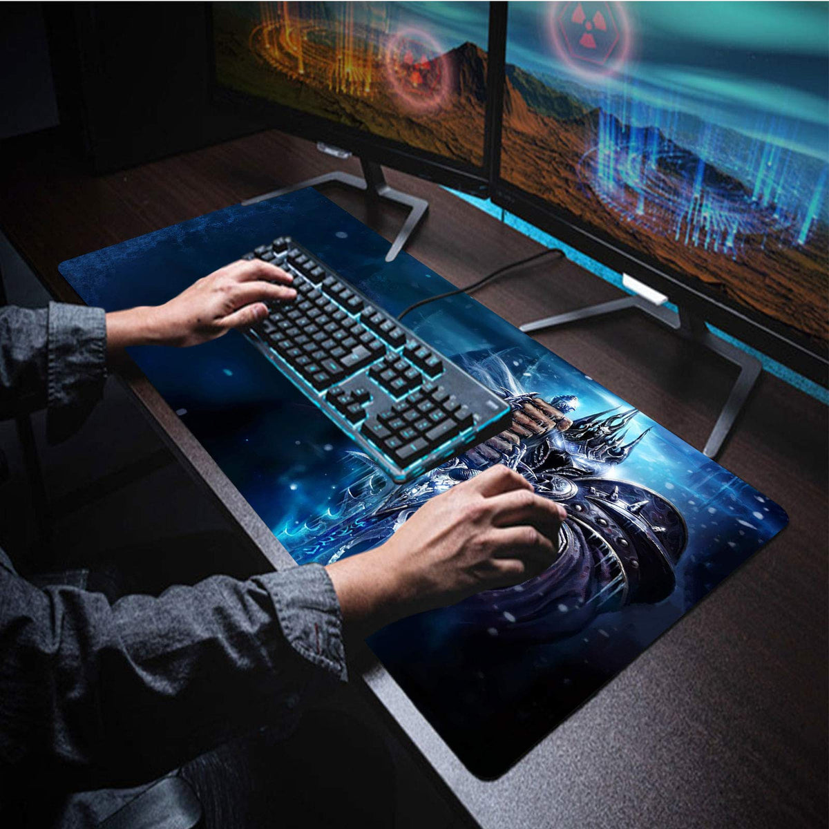 Mouse Pad XXL Lich King,Extra Large Gaming Mousepad Laptop Desk Pad Mat,Non-Slip Rubber
