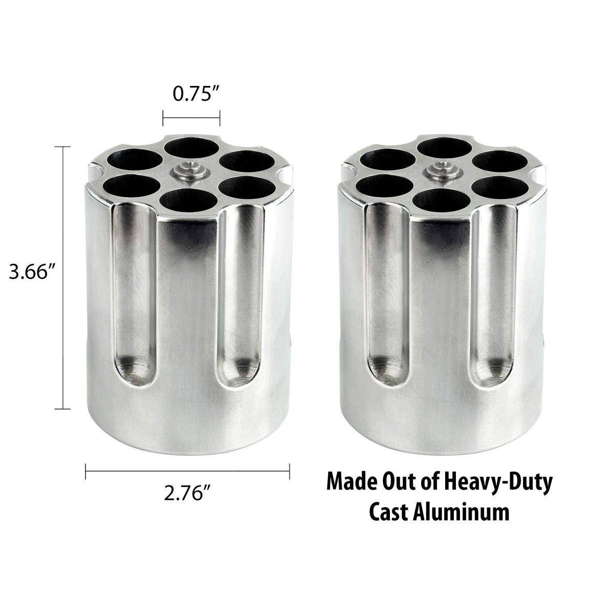 Caliber Gourmet Revolver Pen Holder & Paper Weight, Cast Aluminum Office Gift – Cool Pencil Holder