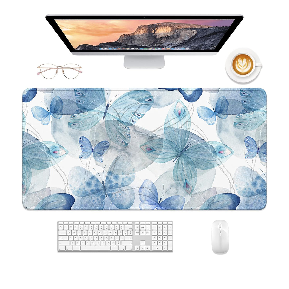 Desk Mat, 32" x 16" XXL Extended Large Gaming Mouse Pad, Desktop Decor Desk Pad, Cute Men Women