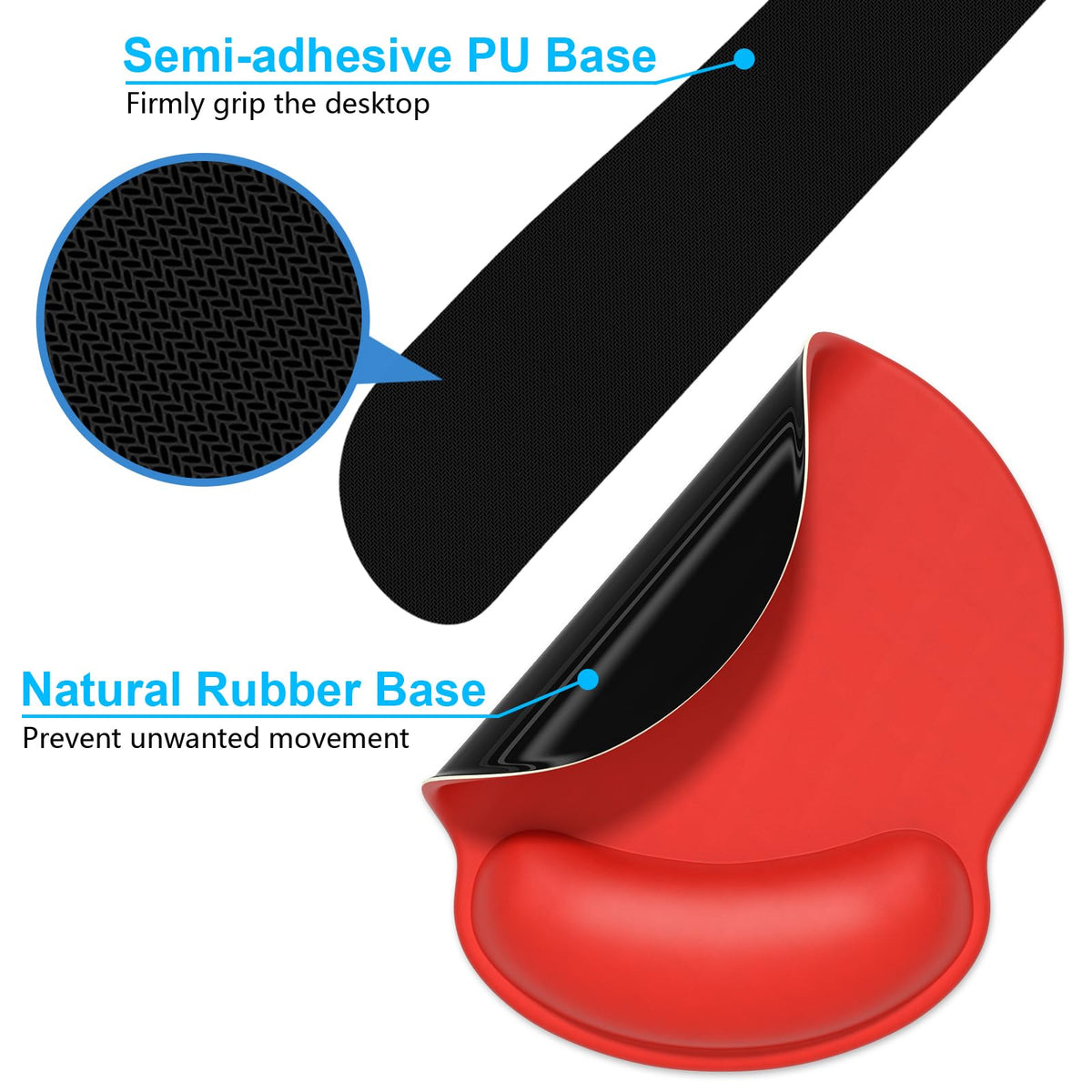 Dapesuom Keyboard Wrist Rest and Mouse Pad with Wrist Support, Cute Memory Foam Cushion for