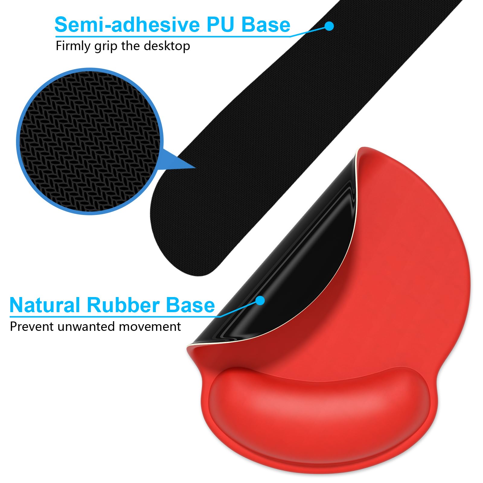 Dapesuom Keyboard Wrist Rest and Mouse Pad with Wrist Support, Cute Memory Foam Cushion for