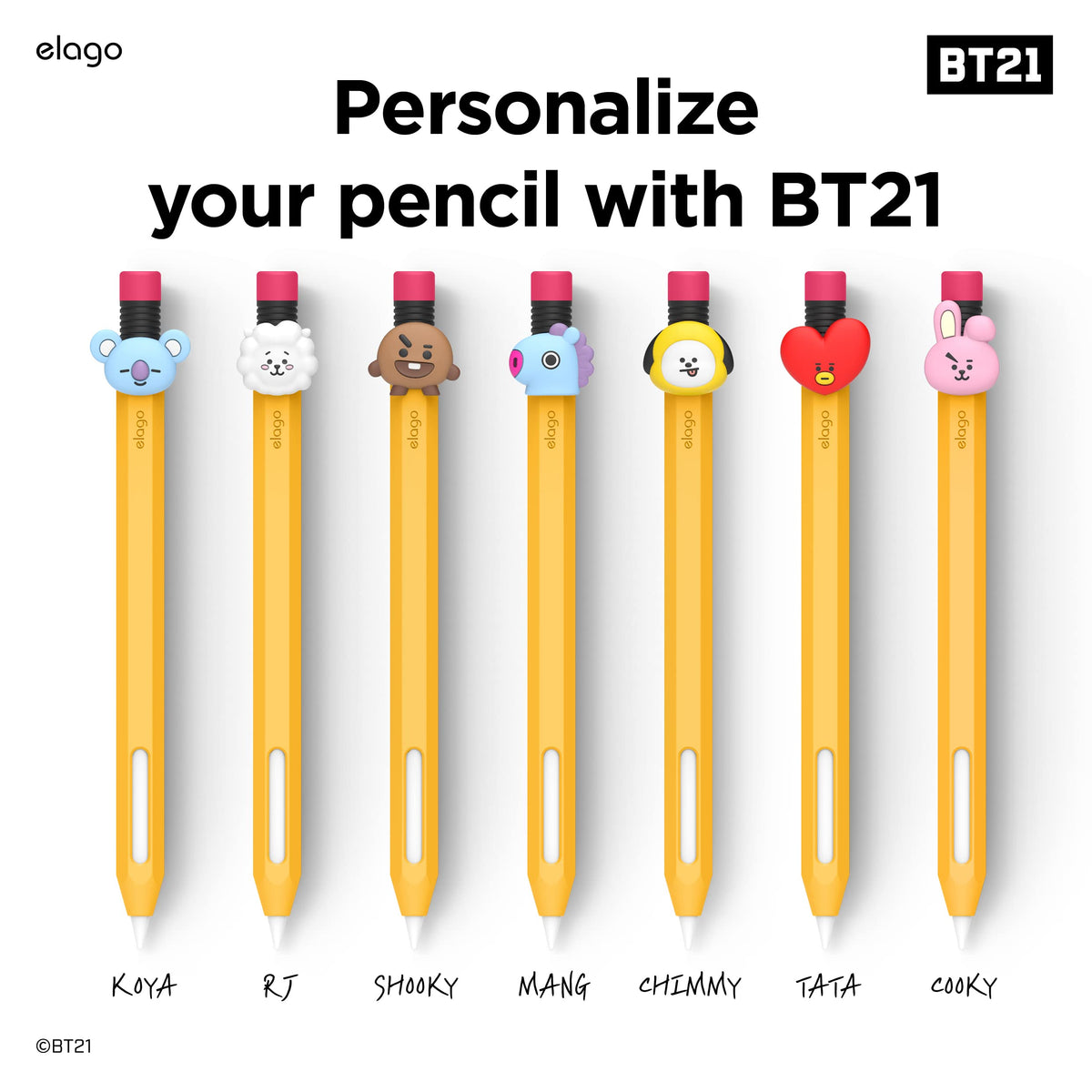 elago l BT21 for Apple Pencil Pro & 2nd Gen