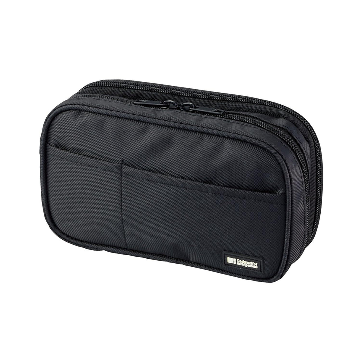 LIHITLAB Large Capacity Double Zipper Pencil Case For School Office College, Big Capacity 6