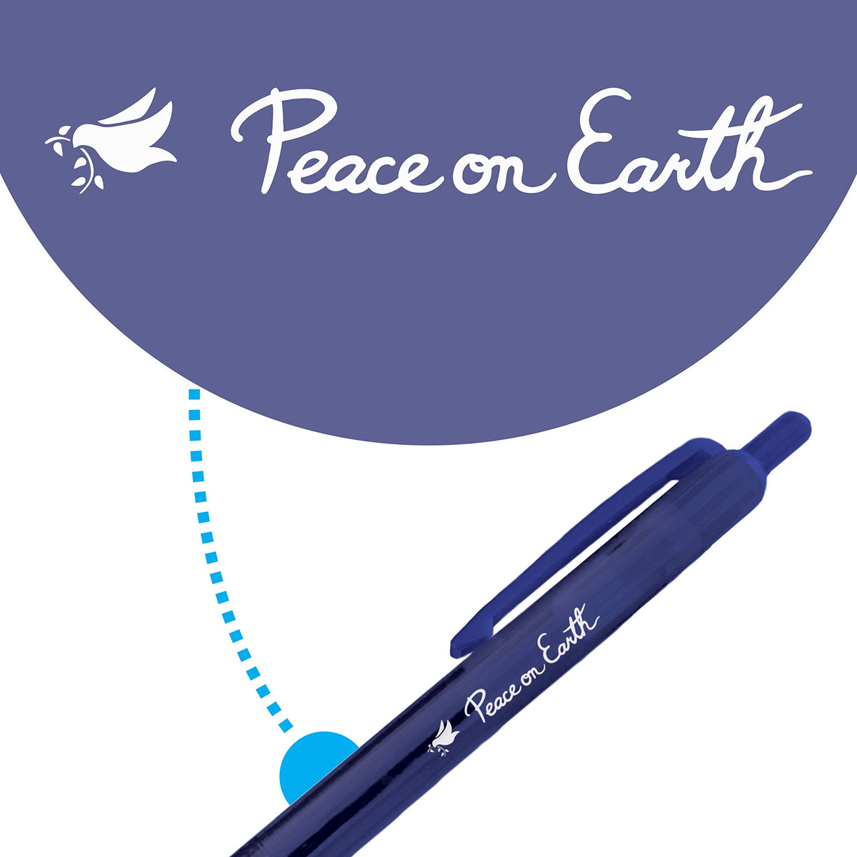 Greeting Pen Christmas Religious Pens-3 Designs Translucent 12 Pen Set 46003