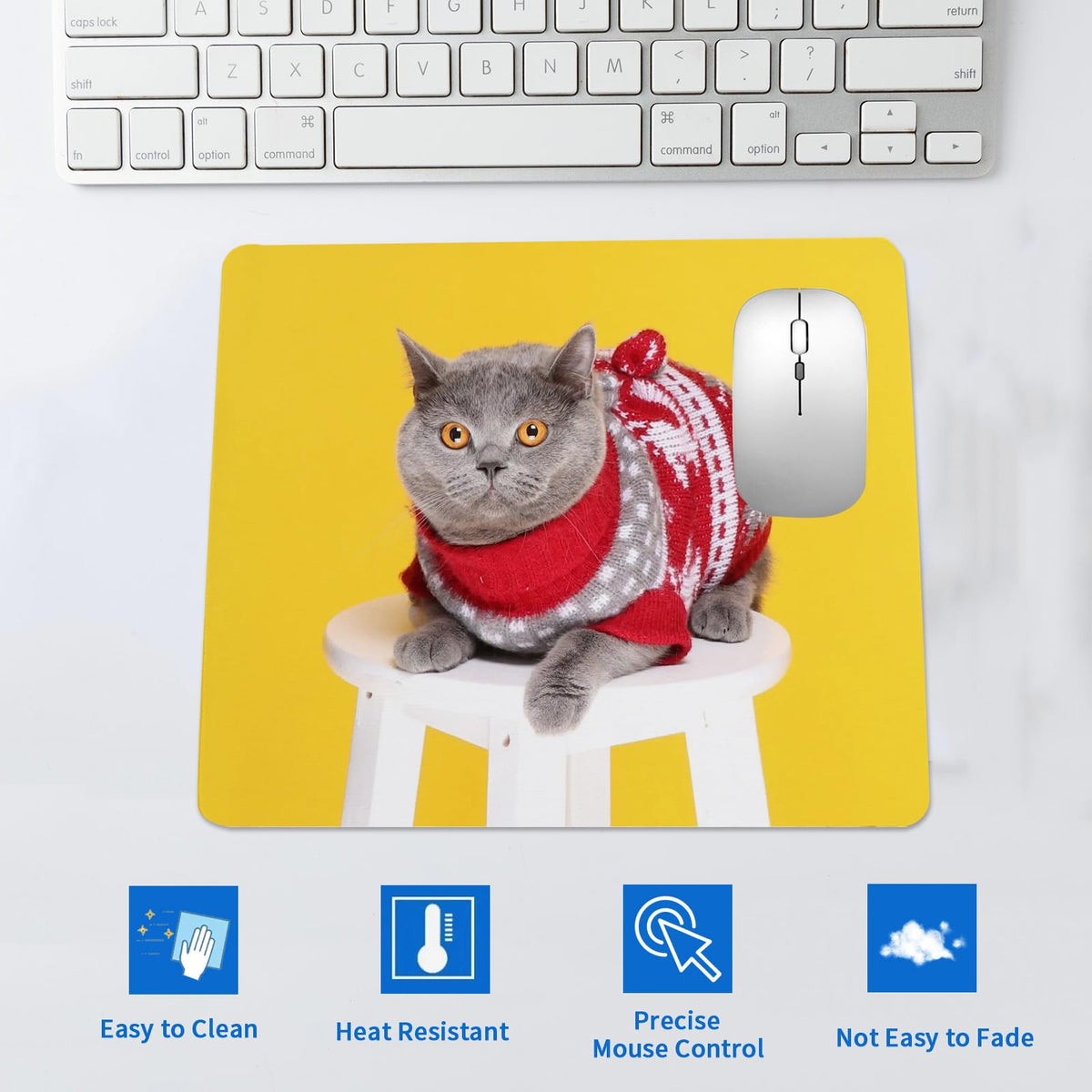 30 PCS White Mouse pad for Heat Press Printing, Mousepad for Heat Transfer Crafts Custom Photos Non