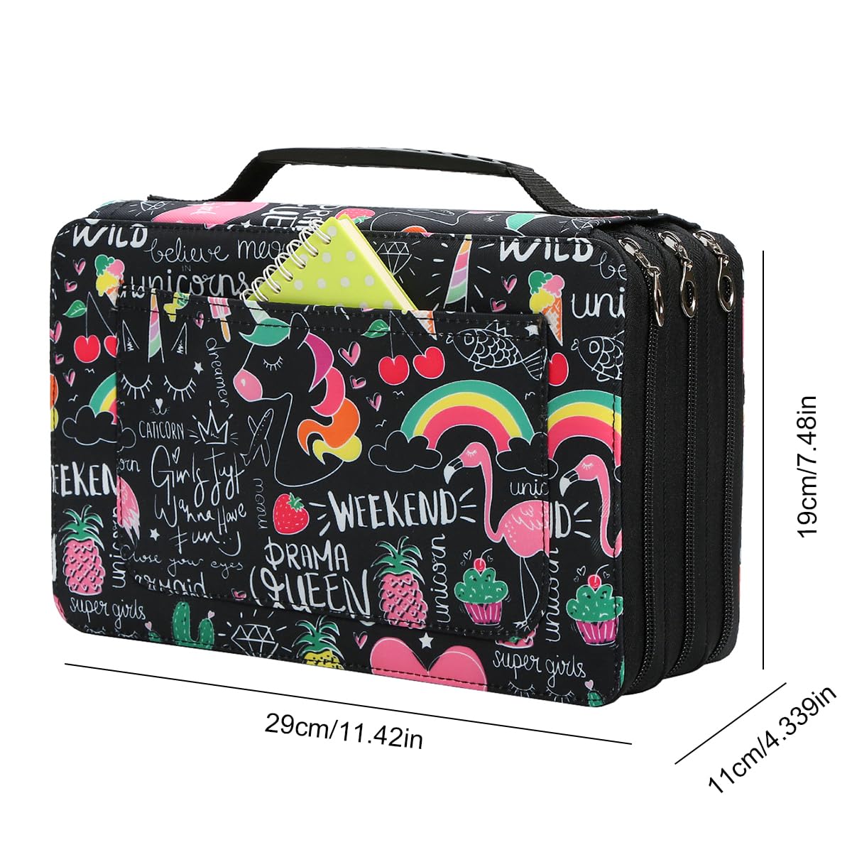 Lbxgap 102 Slots Marker Pen Organizer Case w/Handle