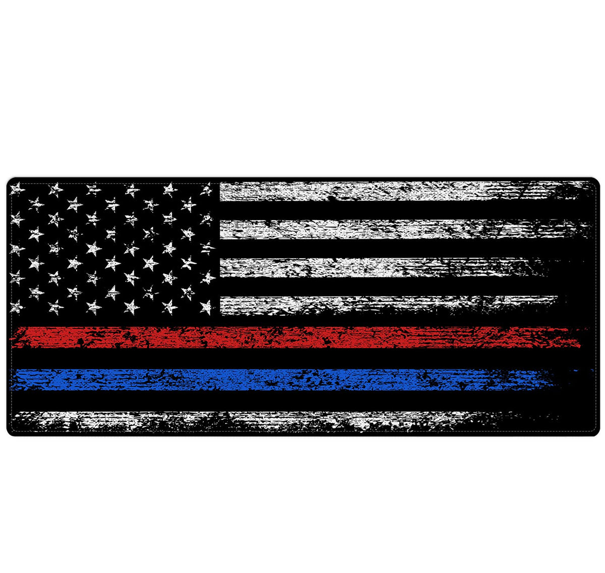 Extended Large Gaming Mouse Pad Red Blue American Flag XXL Size Keyboard Mouse Mat Desk Pad with