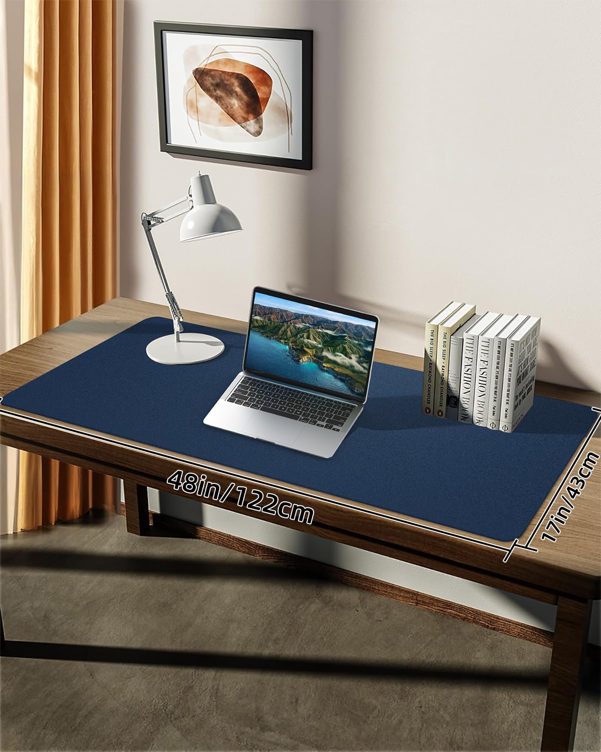 Leather Desk Pad Protector, Large Desk Mat, Mouse Pad, Non-Slip PU Leather Desk Blotter,Desk Cover