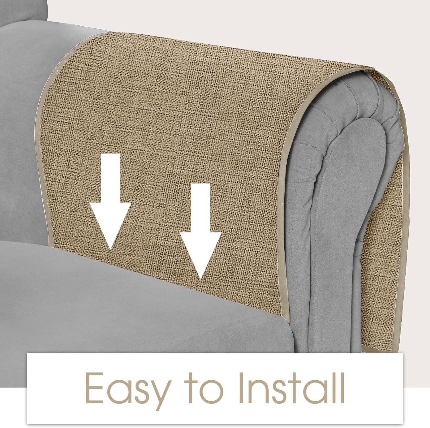 Joywell Remote Control Holder Armchair Caddy Armrest Organizer Khaki