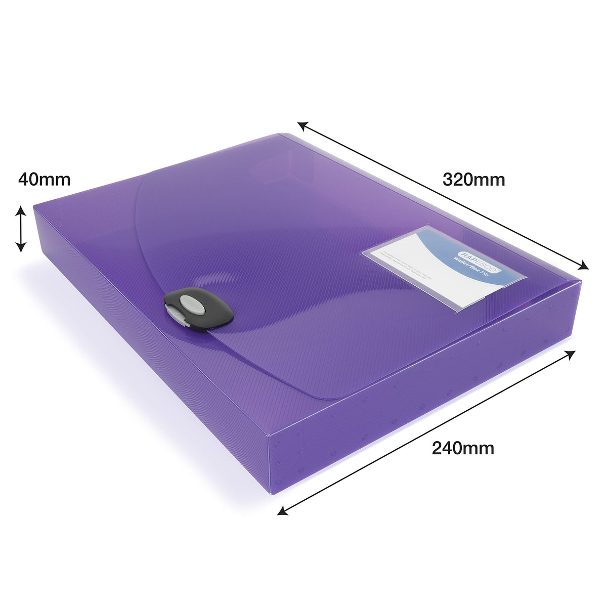 Rapesco 1690 Rigid Box File, 40 mm Spine, A4, Pack of 5