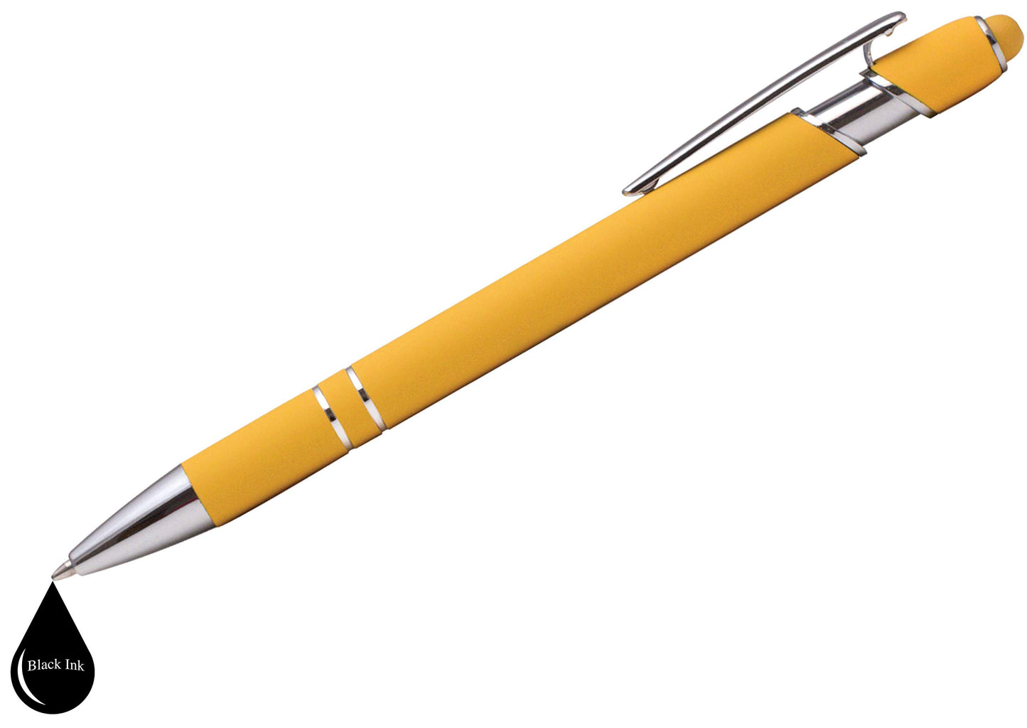 Express Pencils Rubberized Soft Touch | Burst of Color | Ballpoint Pen with Stylus Tip a stylish