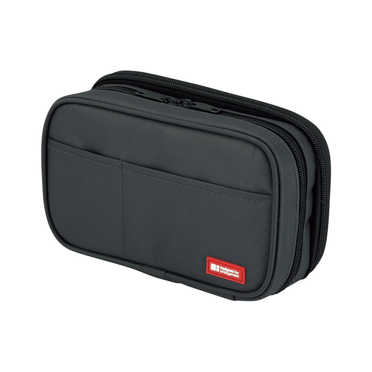 LIHIT LAB Large Capacity Double Zipper Pencil Case For School Office College, Big Capacity 6
