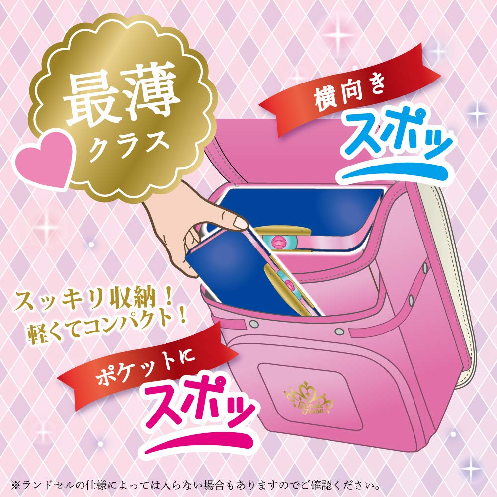 Sonic FD-1302-K Arlock Pencil Case, Slim, Double Sided, Classic, Liana Tiara, Navy