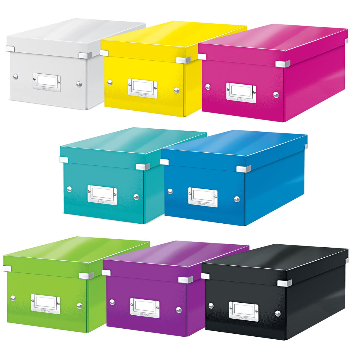Leitz DVD Storage Box, Ice Blue, Click and Store Range, 60420051