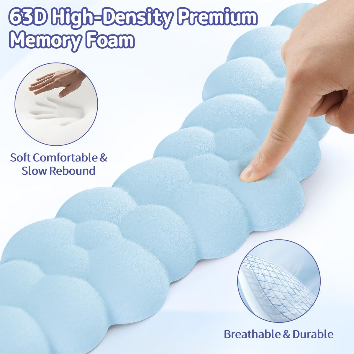 Sushret Cloud Wrist Rest for Keyboard and Mouse, Cloud Keyboard Wrist Rest