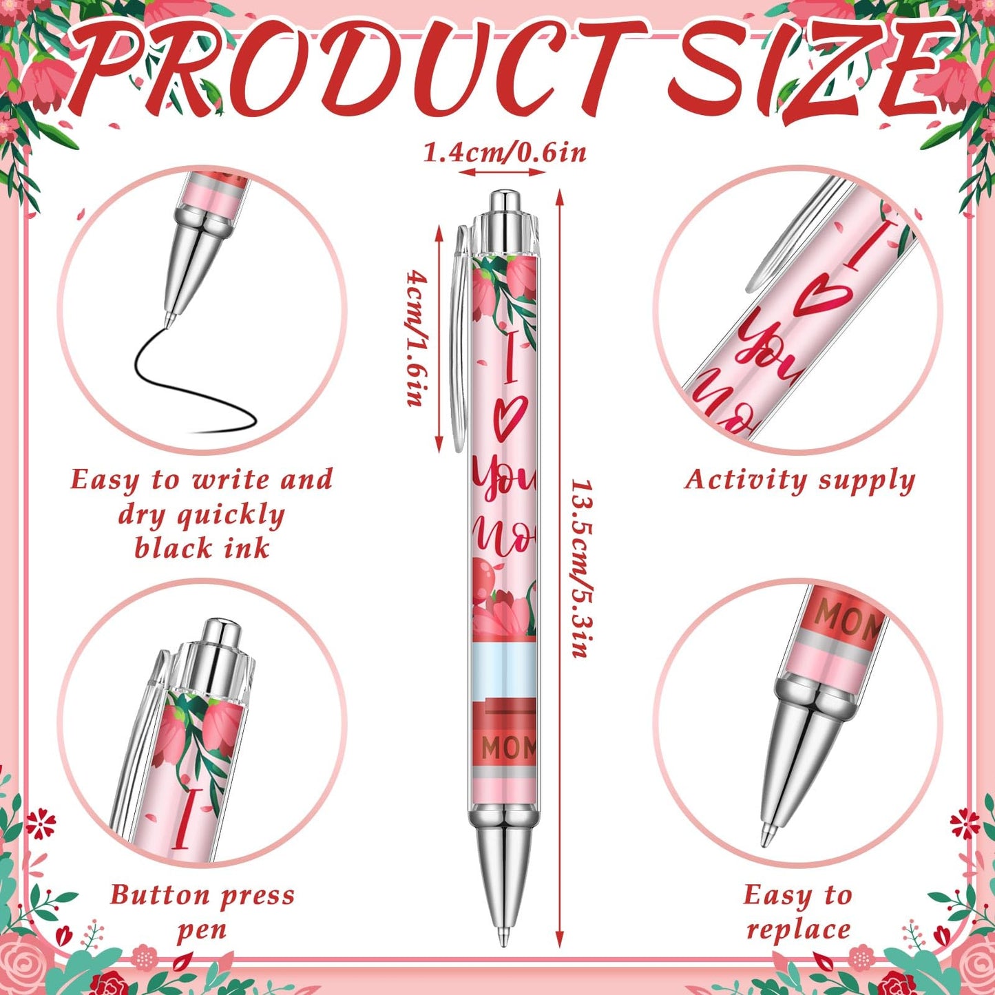 Humyoun 24 Pcs Christmas Pens Bulk for Mom Women Birthday Gifts