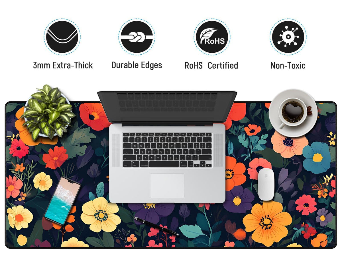 JIALONG Large Gaming Mouse Pad - Extended Desk Mat for Gaming and Office