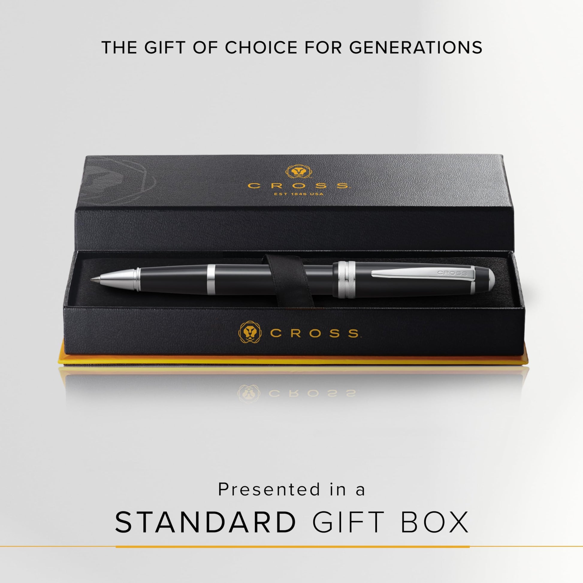Cross Bailey Light Rollerball Pen, Glossy Black, Medium Point, Black Ink