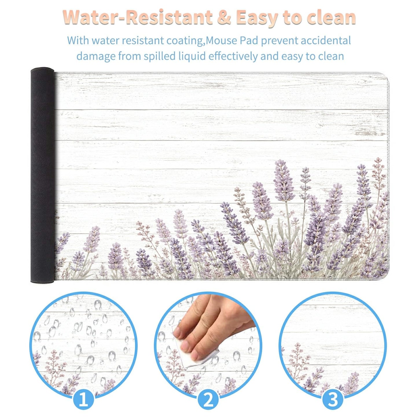 Desk Mat Large Gaming Mouse Pad + Coaster