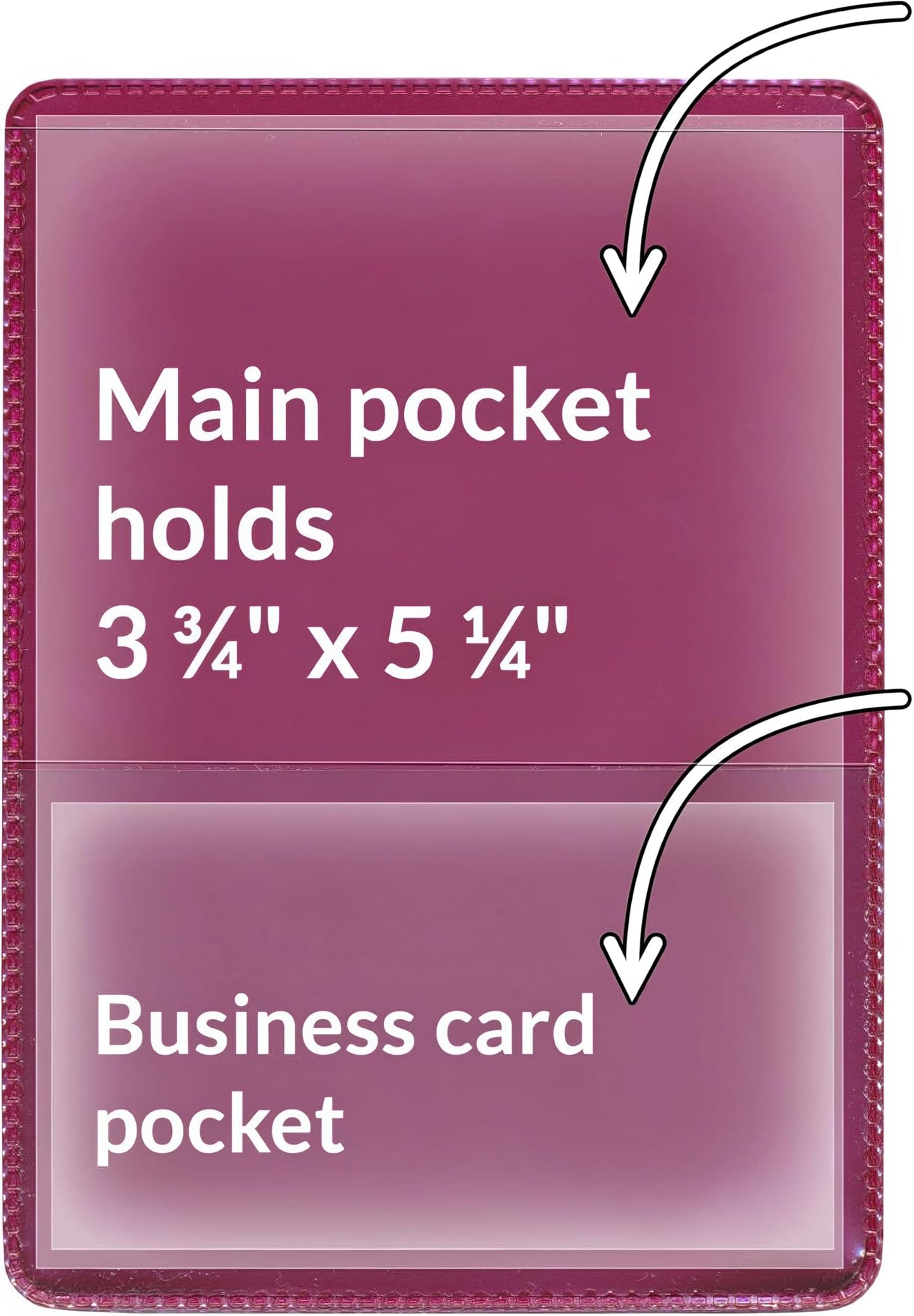 StoreSMART® - Maroon-Back Auto Insurance & ID Card Holders - 20 Pack - RFS20-MM20