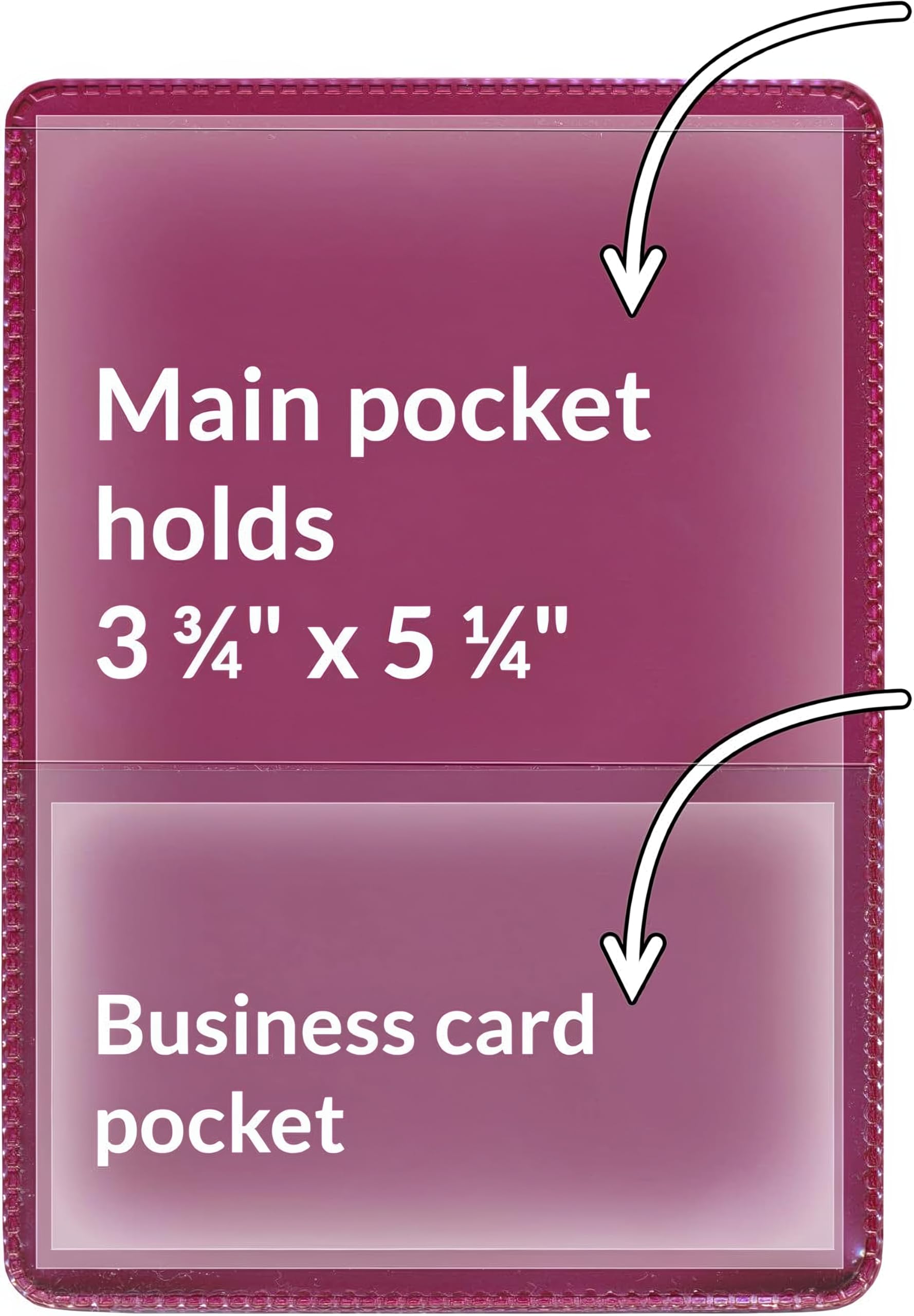 StoreSMART® - Maroon-Back Auto Insurance & ID Card Holders - 20 Pack - RFS20-MM20