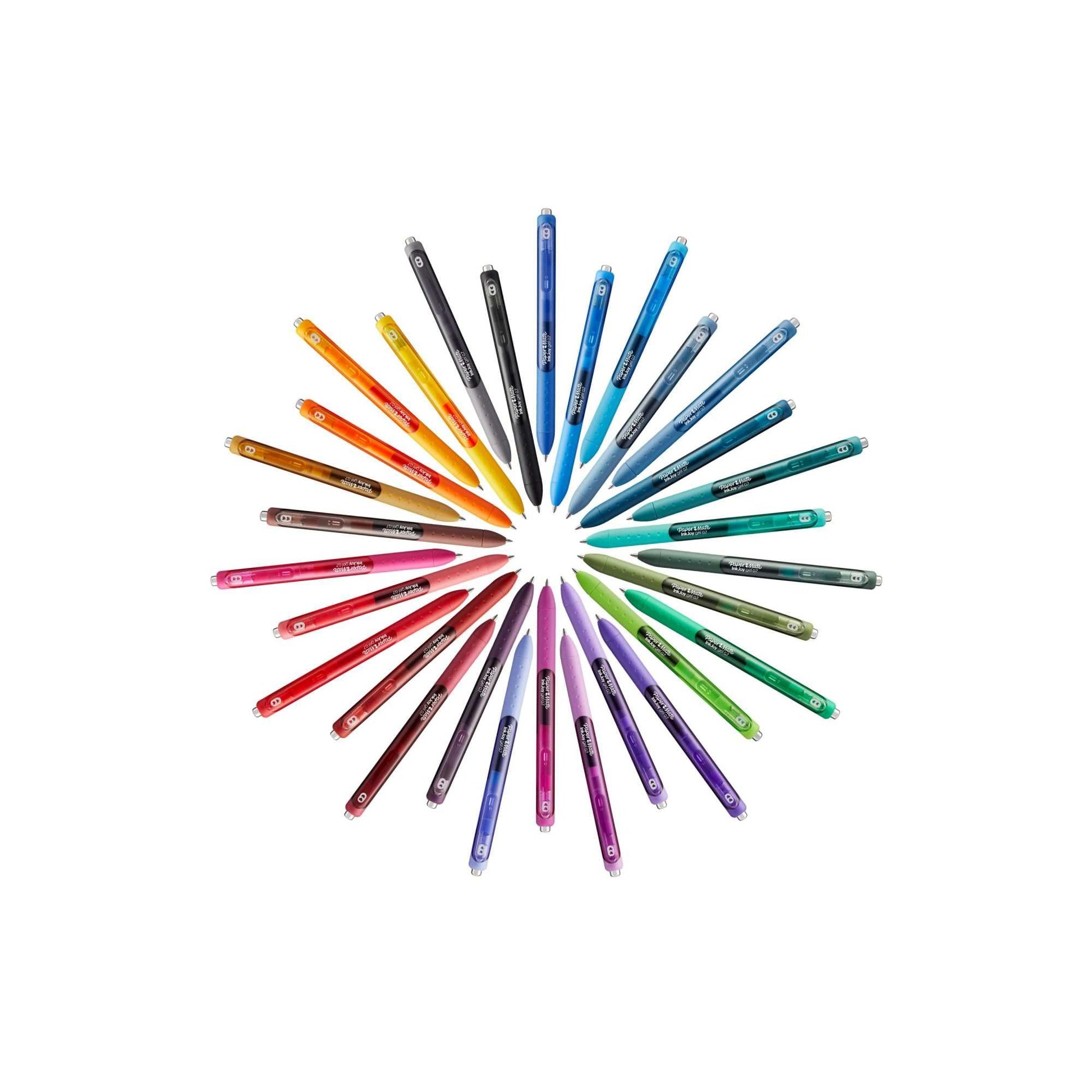 Paper Mate InkJoy Pens, Gel Pens, Medium Point (0.7 mm), Assorted, 6 Count