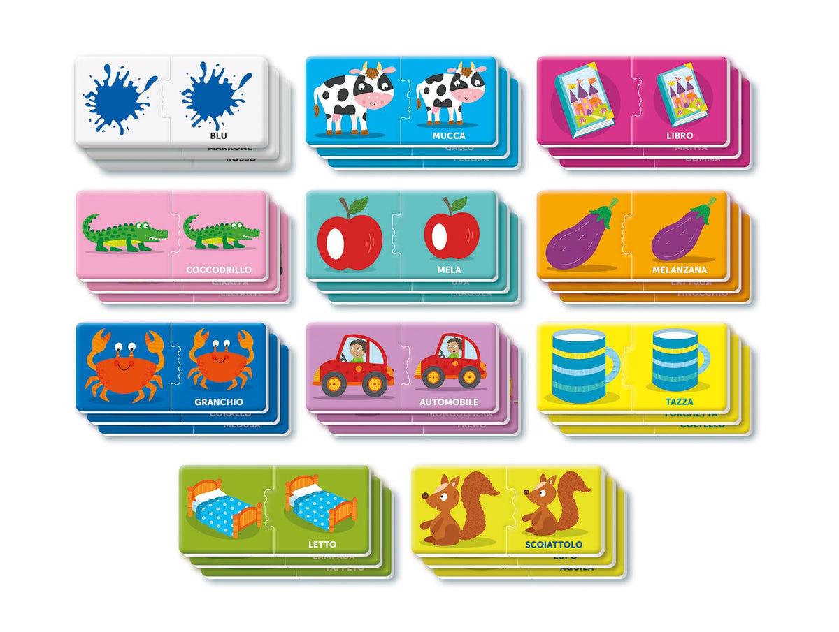 Clementoni Sapientino Montessori - My First 100 Words - Educational Game 1 Year, Flashcards
