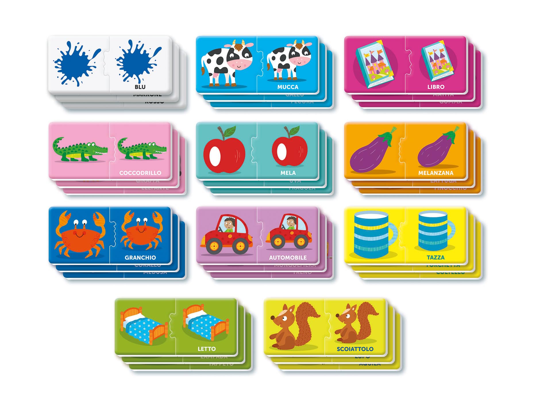 Clementoni Sapientino Montessori - My First 100 Words - Educational Game 1 Year, Flashcards