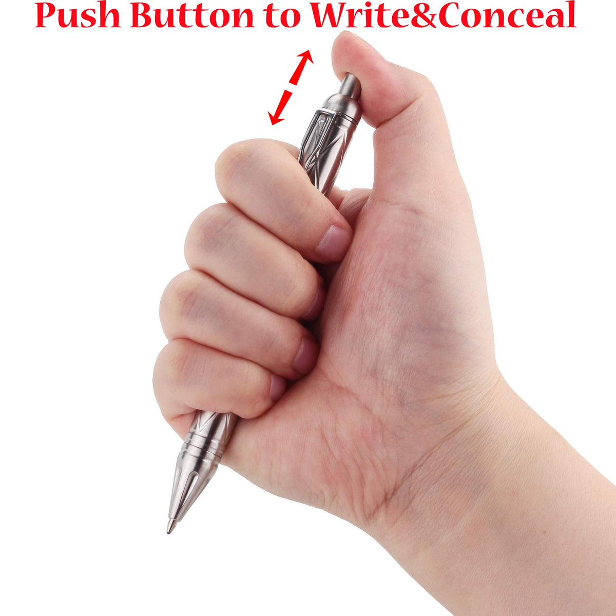 SMOOTHERPRO Stainless Steel Click Pen, Compatible with Parker Refill