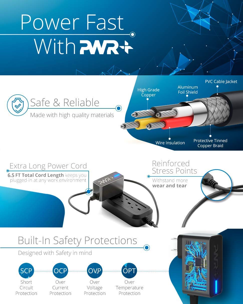 9V Power Adapter for Roland PSB-120 PSB-1U Boss PSA-120S: UL Listed Extra Long Cord ACB-120 ACF-120