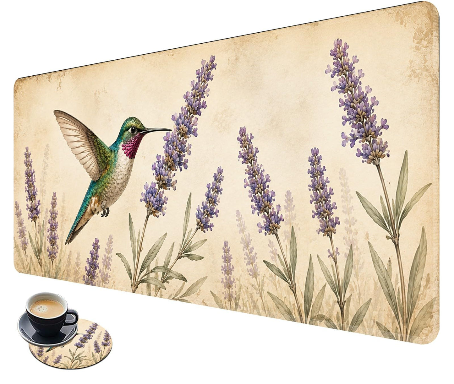 Desk Mat Large Gaming Mouse Pad + Coaster