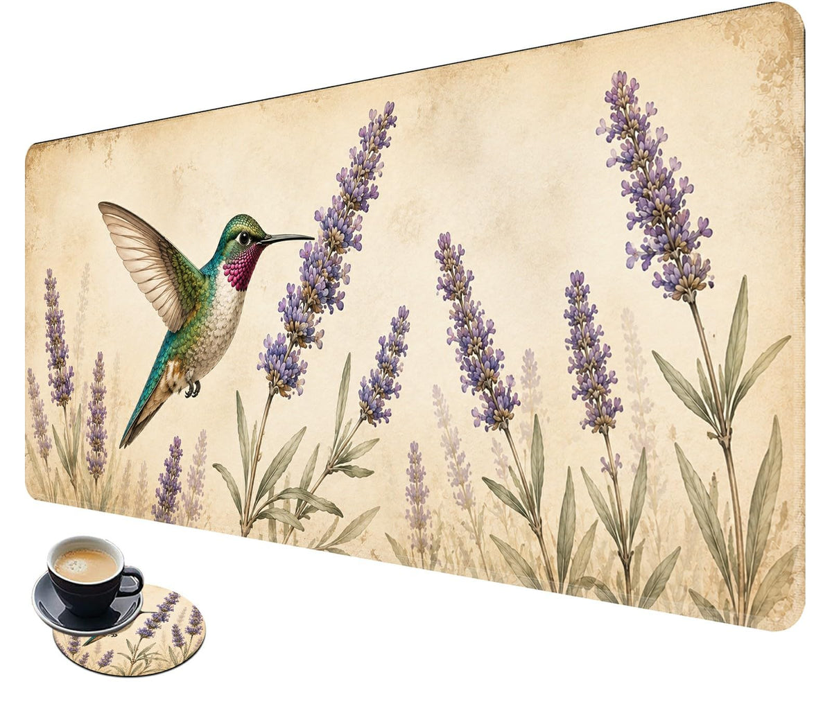 Desk Mat Large Gaming Mouse Pad + Coaster