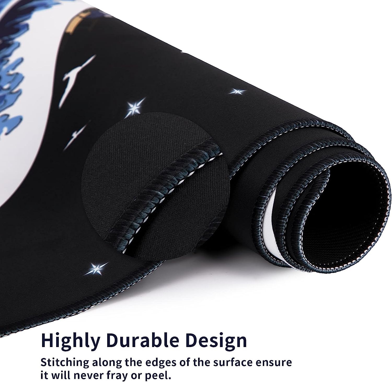 Gaming Laptop Mouse Pad,Sea Wave Big Mice Pads PC Keyboard Waterproof and Non-Slip 47.2" x 23.6"