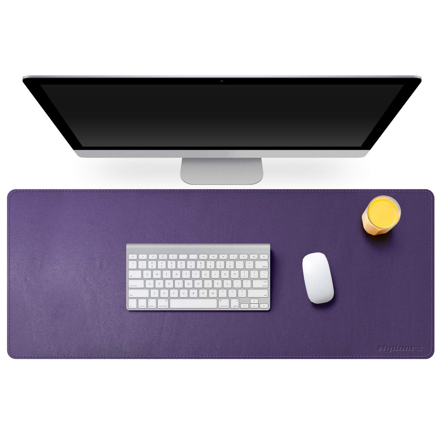 Mydours 38"x16" Large Desk Pad, Purple Desk Mat, XL PU Leather Mouse pad