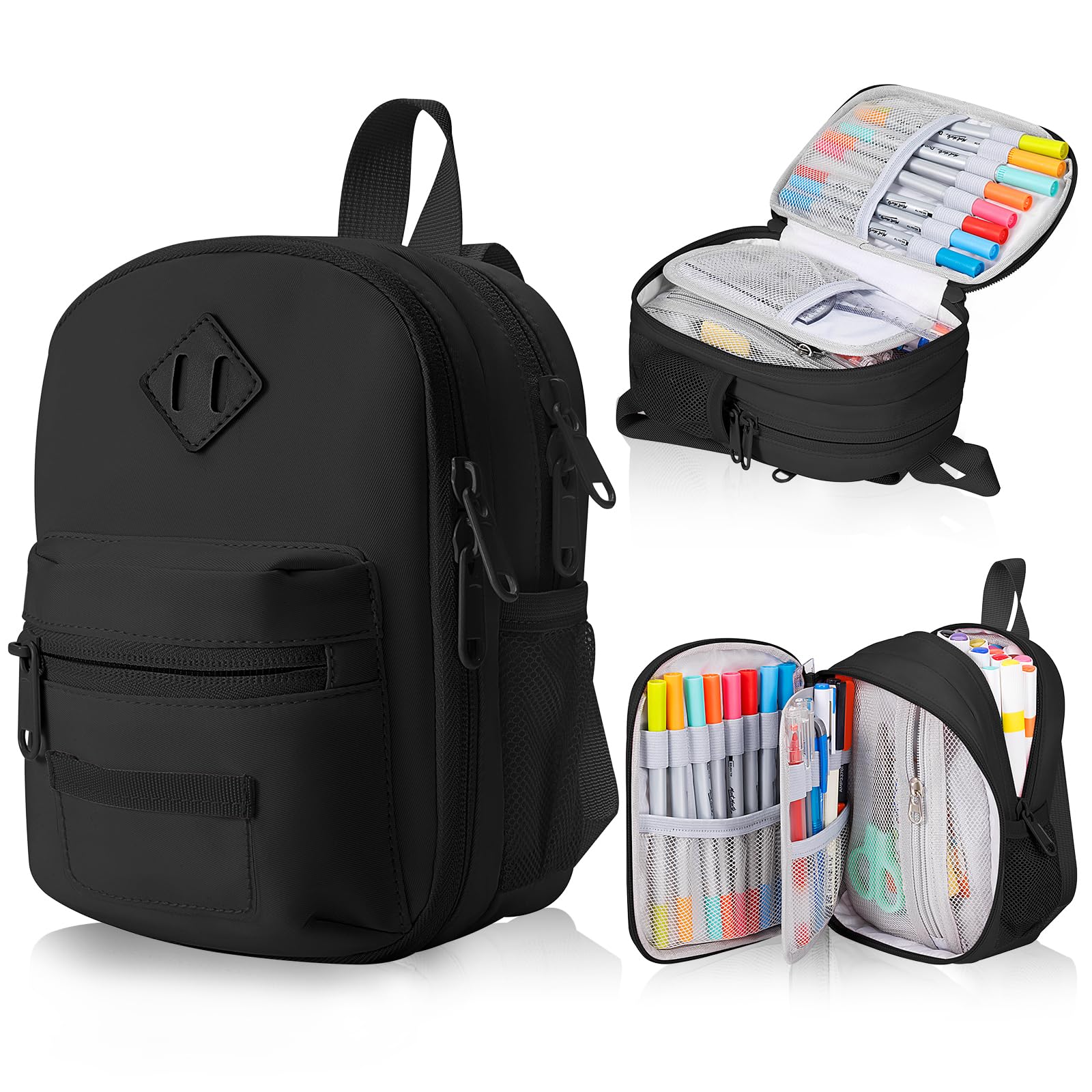 Large Capacity Pencil Case, Mini Backpack Pencil Case, Storage High Capacity Bag Pouch Holder