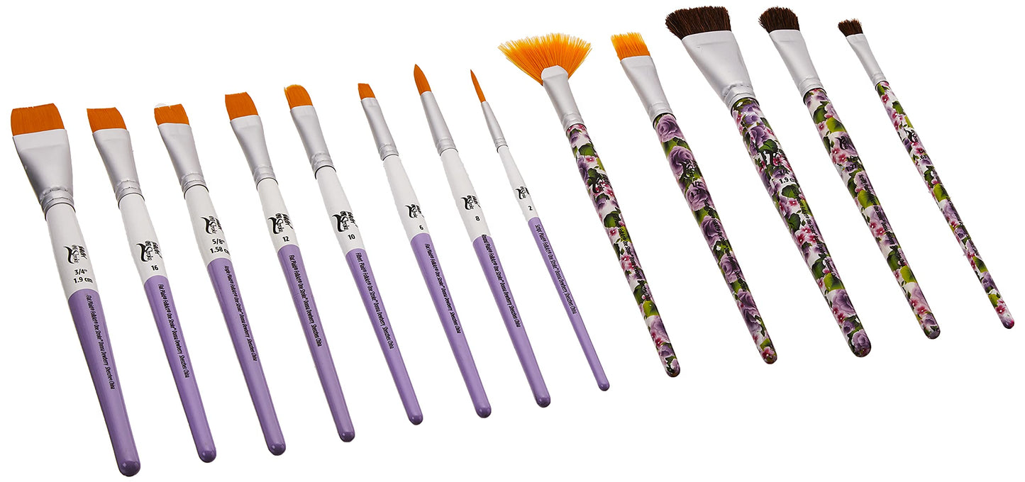 FolkArt One Stroke Signature Collection Paint Brush Set, 13 Piece