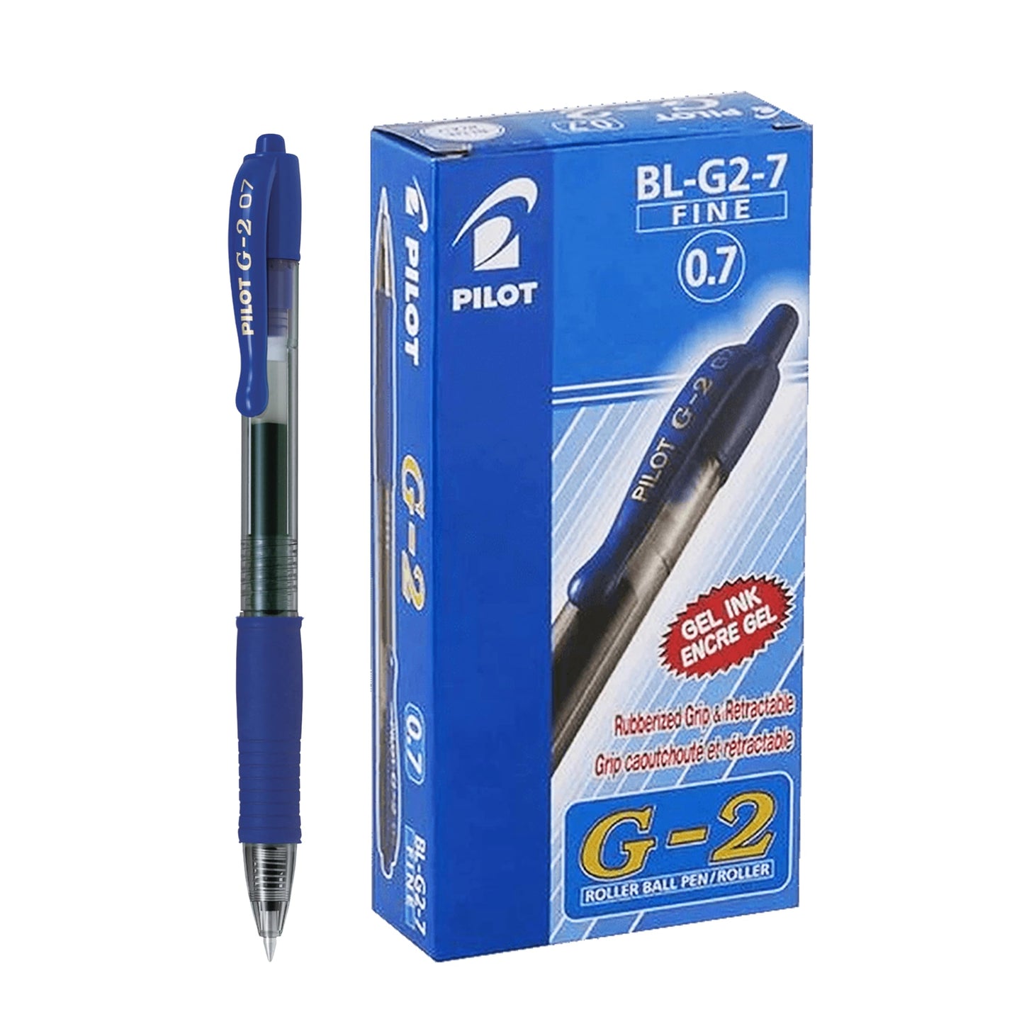 Pilot G210 Retractable Gel Rollerball 1.0 mm (Box of 12) - Blue